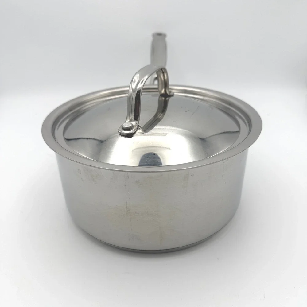 Cuisinart‎ Saucepan with Lid Kitchen 2 Qt Silver 18/10 Stainless Steel  719-18
